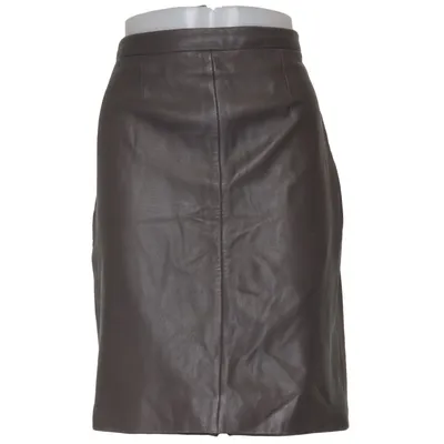 Leather skirt (Gray) from Muubaa Leather, Polyester