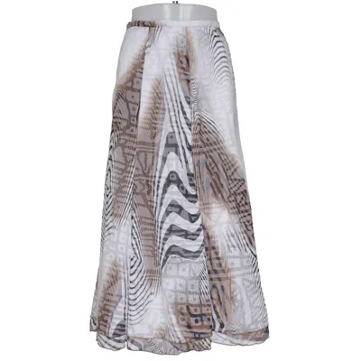 Maxi rok (Wit, Bruin, Grijs) van Stenau Katoen, Polyester