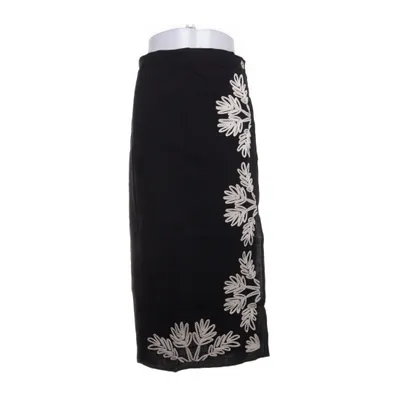 Slå om-nederdel (Sort, Flerfarvet) fra H&M Polyamid, Viscose