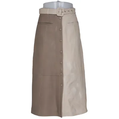 Leather skirt (Beige, Brown) from Gestuz Leather