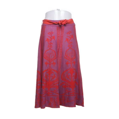 Skirt (Red, Purple) from Dagmar Linen, Viscose
