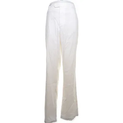 Pants (White) from Konen Cotton, Elastane, Linen