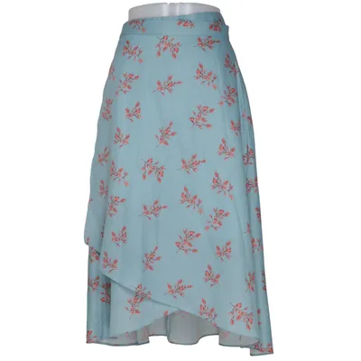 Wrap skirt (Blue, Red) from Lost Ink Polyester