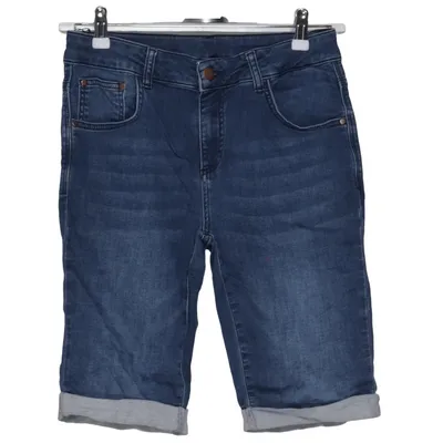 Denim shorts (Blauw) van Fitz Katoen, Elastaan