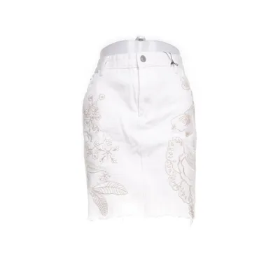 Jeanskjol (Vit, Flerfärgad) från Glamorous Curve Bomull