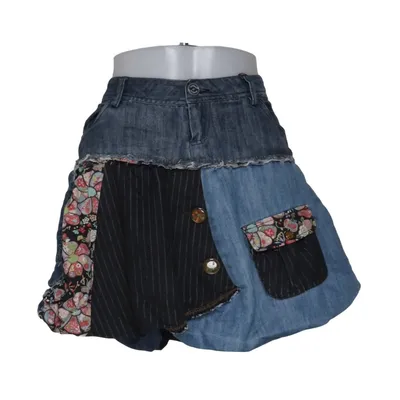 Denim skirt (06F2779) from Desigual Cotton, Polyester