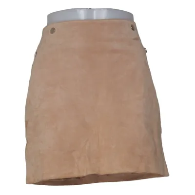 Leren rok (Beige) van River Island Leer, Polyester