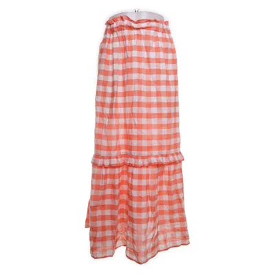 Långkjol (Orange, Vit) från KappAhl Bomull