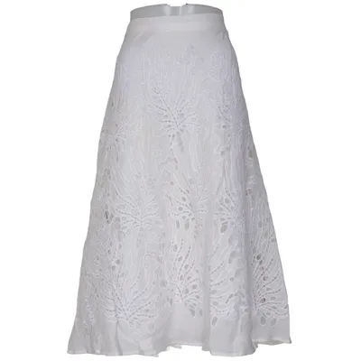 Skirt (White) from MaxMara Studio Cotton, Polyester