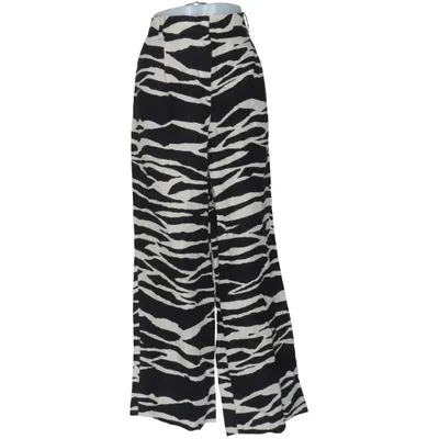 Bukser (Sort, Hvid, Flerfarvet) fra H&M Linned, Polyester, Viscose