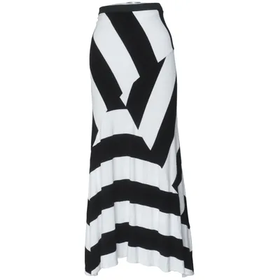 Maxi nederdel (Sort, Hvid) fra Joseph Ribkoff Elastan, Polyester, Viscose