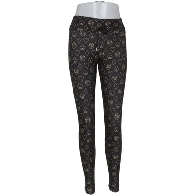 Träningstights (Svart, Guldfärgad) från Power Woman Elastan, Polyester