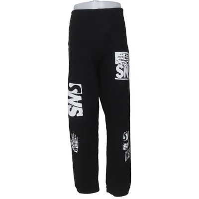 Pantalon de survêtement (Noir) de SNS Coton recyclé