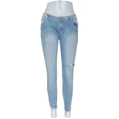 Jean (Bleu) de Oxygene Coton, Élasthane, Polyester, Viscose