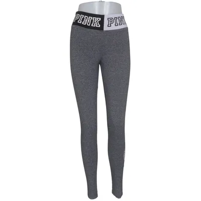 Sports tights (Yoga) from Pink Victoria's Secret Cotton, Elastane