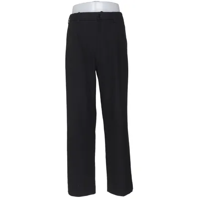 Pantalon de costume (Noir) de Uniqlo Coton, Élasthane, Polyester recyclé, Viscose