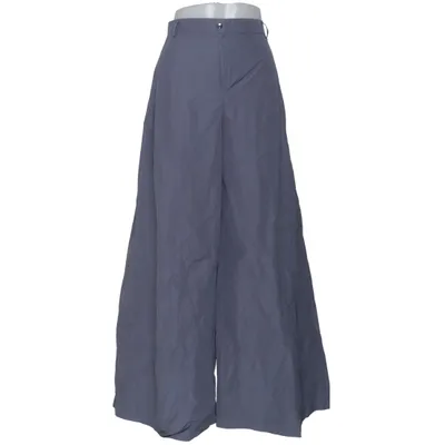 Pantalon patte d'éléphant (Gris) de Sarah Pacini Coton, Polyester