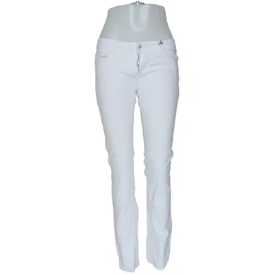 Jeans (Hvid) fra Seyoo Bomuld, Elastan