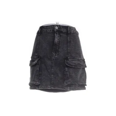 Denim skirt (Black, Gray) from Shein Curve Cotton, Polyester, Viscose, Elastane