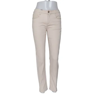 Spijkerbroek (Beige) van Cindy H Katoen, Elastaan, Polyester