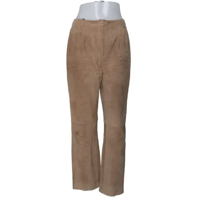 Leren broek (Bruin) van Rainbow Collection Viscose