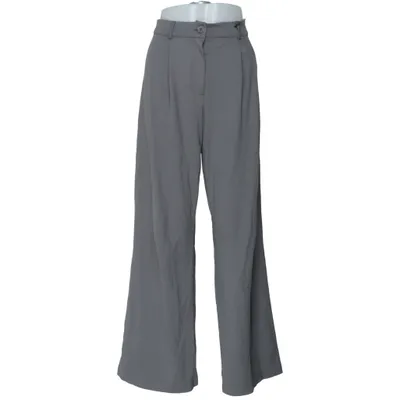 Palazzo broek (Grijs) van Nelly Elastaan, Polyester, Viscose