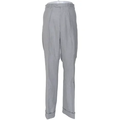 Suit pants (Gray) from Rose & Born Polyester, Wool