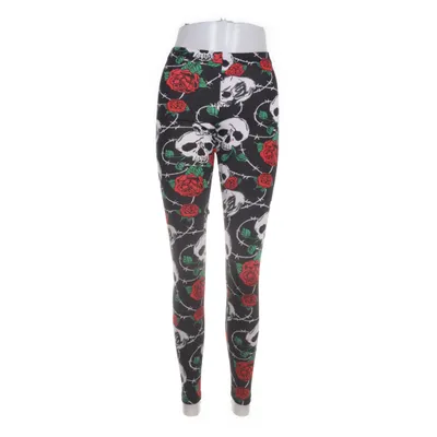 Leggings (Svart, Flerfärgad) från Banned Elastan, Polyester