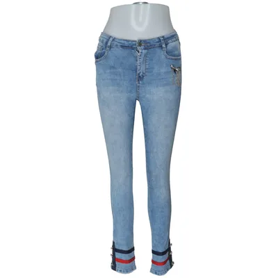 Jeans (Blå, Röd) från Laulia Bomull, Elastan, Polyester