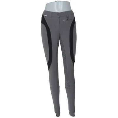 Pantalon d'équitation (Gris, Noir) de BR Élasthane, Polyester, Viscose