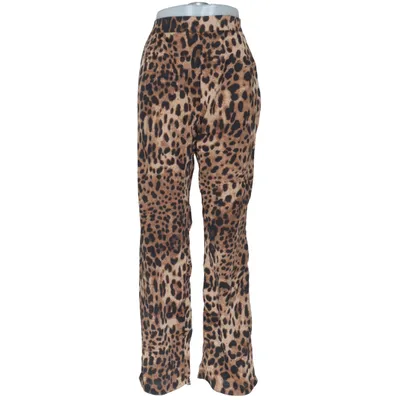 Pantalon patte d'éléphant (Marron, Noir) de Les Lèvres Polyester
