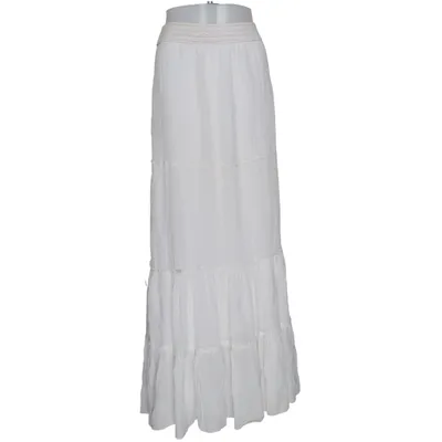 Maxi skirt (White) from Smooph Silk, Viscose