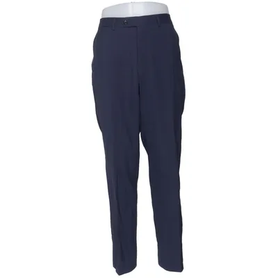 Chinos (Blue) from Lanificio F.lli Cerruti Polyester, Wool