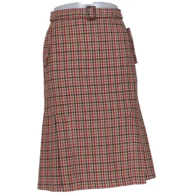 Skirt (Beige, Red, Brown) from Edith & Ella Acetate, Polyester, Wool