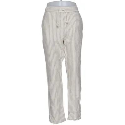 Pants (Beige, Blue) from Zara Cotton, Hemp, Linen