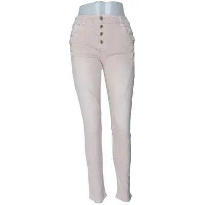 Jeans (Rosa) från Jewelly Bomull, Elastan