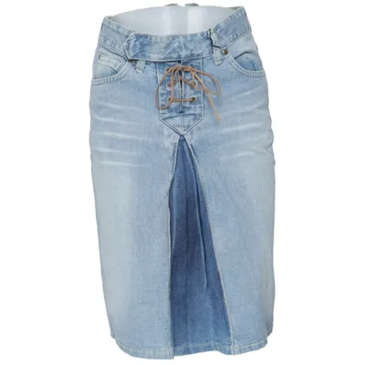 Denim skirt (Blue) from Lee Cotton