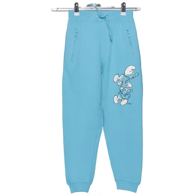 Mjukisbyxor (Blå) från Smurf Bomull, Polyester