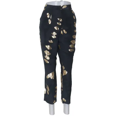 Pants (Black, Gold) from Stine Goya Silk