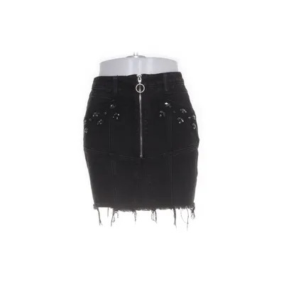Denim skirt (Black) from Zuiki Cotton, Polyester, Viscose