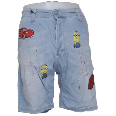 Jeansshorts (Blå, Flerfärgad) från Princely