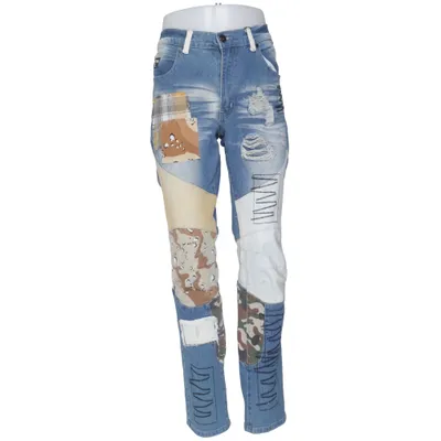 Jeans (Blå, Flerfärgad) från Reason Bomull, Elastan