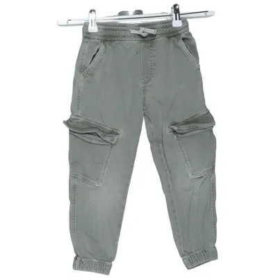 Cargo broek (Groen) van Zara Katoen, Elastaan