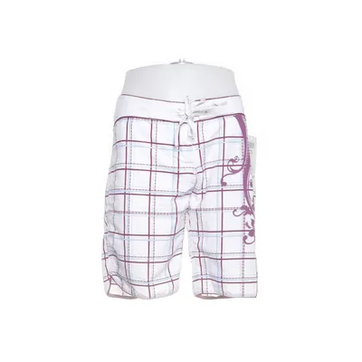 Shorts (White, Purple) from US40 Polyester