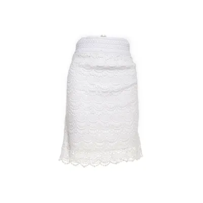 Kjol (Vit) från Vintage Stories by KappAhl Bomull, Polyester