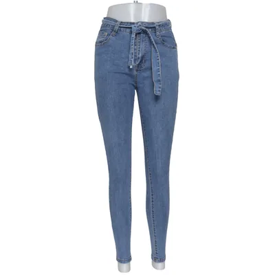 Jeans (Blå) från By Sasha Bomull, Elastan