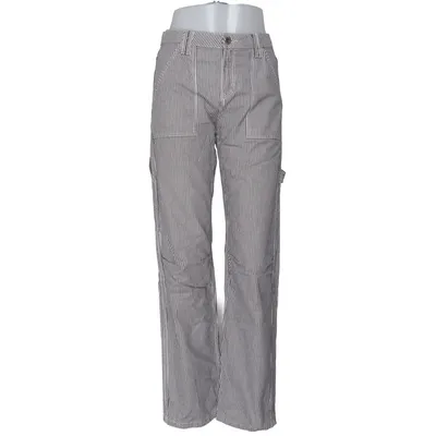 Jeans (Blue, White) from Bershka Cotton