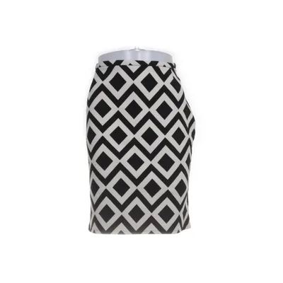 Jupe (Noir, Blanc) de Piú & Piú Acrylique, Élasthane, Polyamide, Polyester