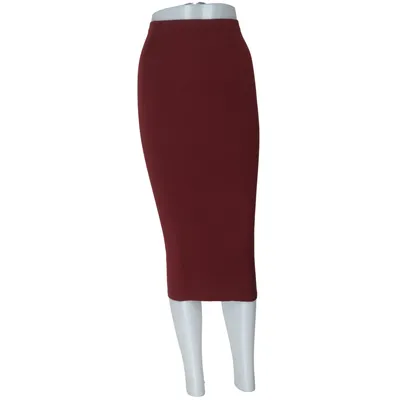 Jupe (Rouge) de Boohoo Basics Élasthane, Viscose