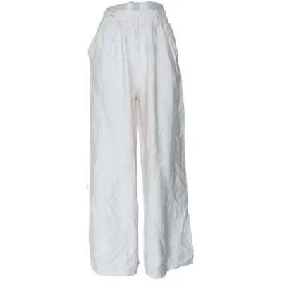 Pantalon patte d'éléphant (Beige) de Glossy Polyamide, Viscose